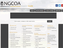 Tablet Screenshot of ngcoabuyersguide.com